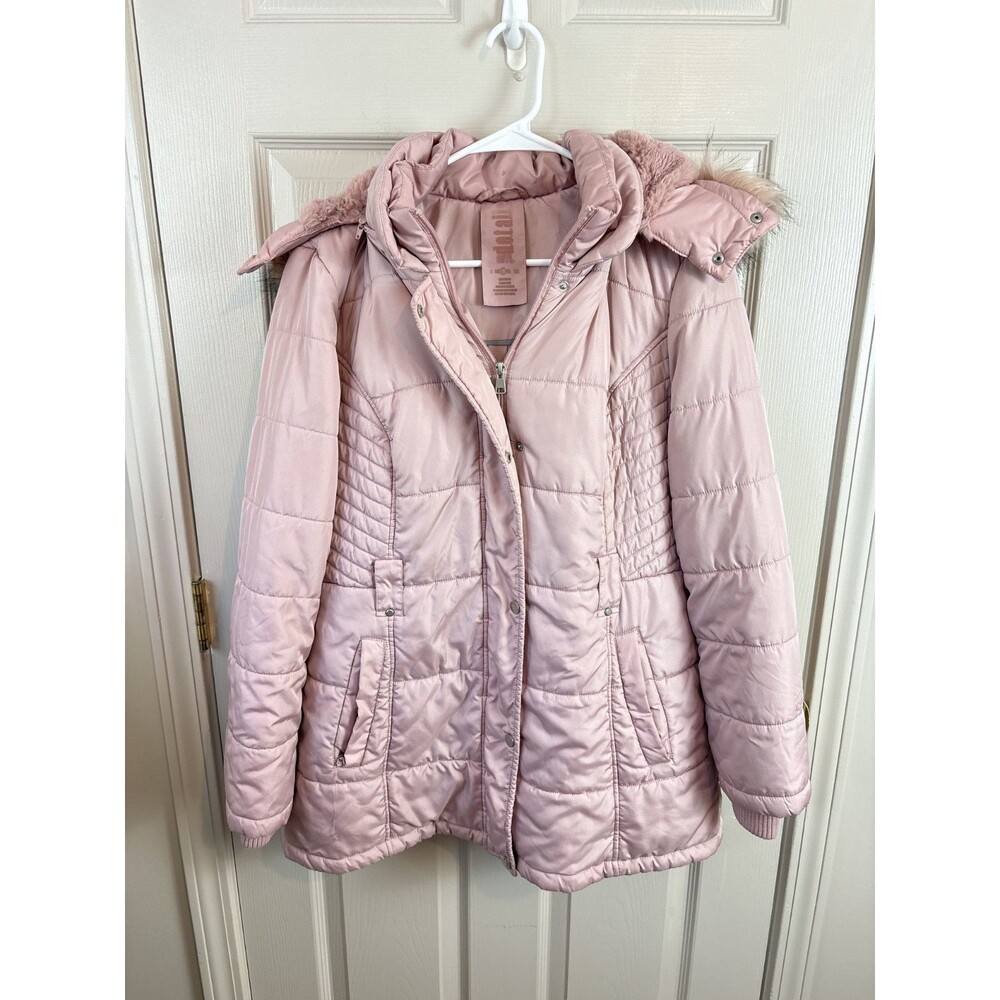 Pink Puffer Jacket Snow Jacket Winter Size Large